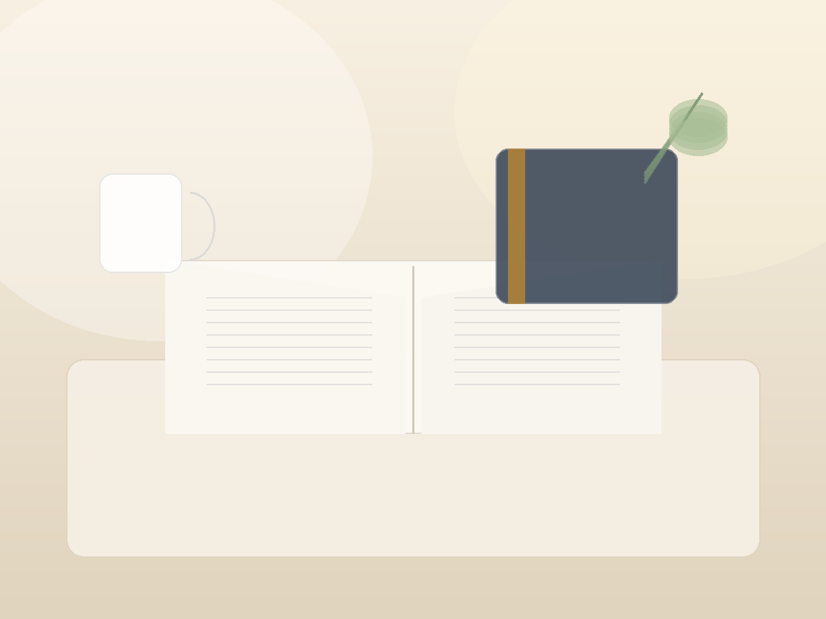 Open Bible with warm natural light